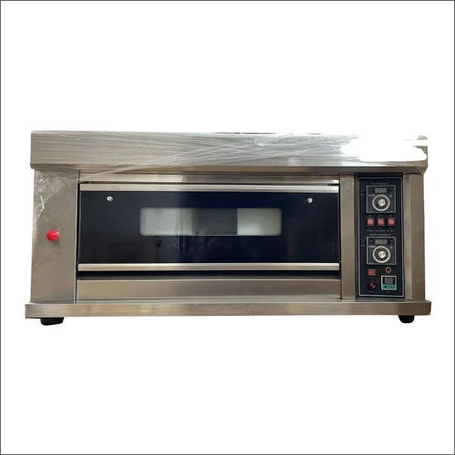 Stainless Steel Single Deck Pizza Oven - Commercial Electric Design, Ideal for Hotel Use | Durable Stainless Steel Construction, Efficient Cooking