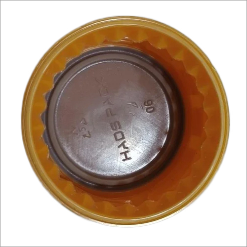 Orange Soft Drinks Plastic Bottle Cap 28 Mm Short Neck With Liner