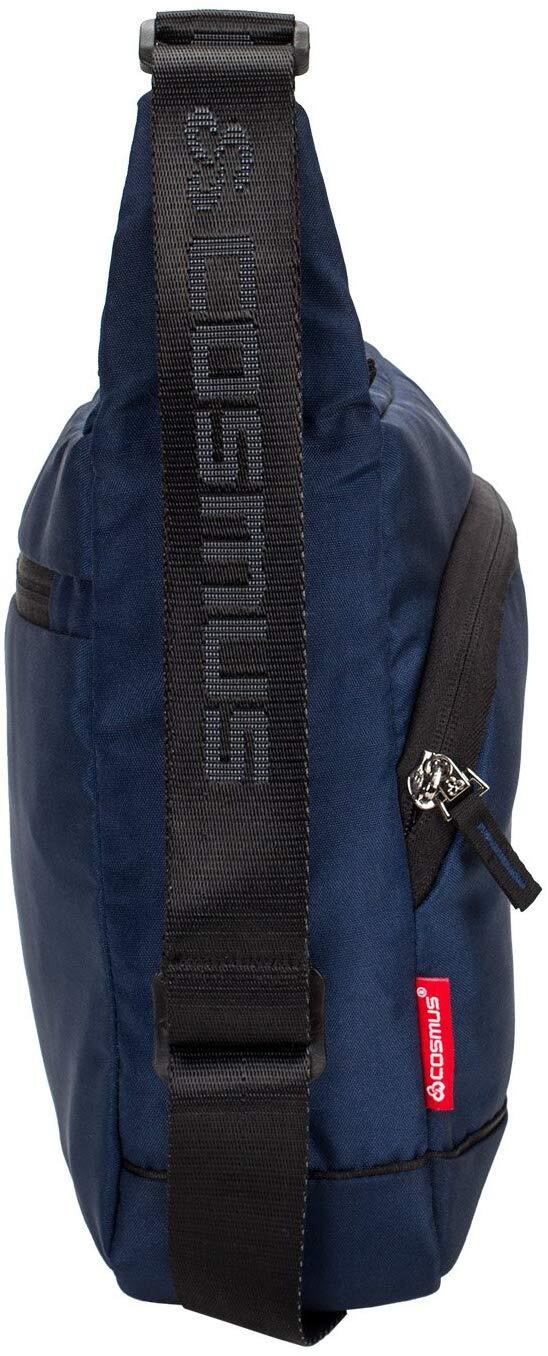 Cambridge Unisex College Messenger Bag - Waterproof Polyester 13.50x10.50x4.00 Inches Navy Blue | Spacious Main Compartment Adjustable Shoulder Strap Multiple Zipper Pockets