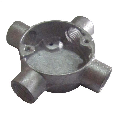 GI Circular Box - Mild Steel, 20mm to 50mm Size, Gray Color, Polished Finish | Round Section Shape for Commercial Use