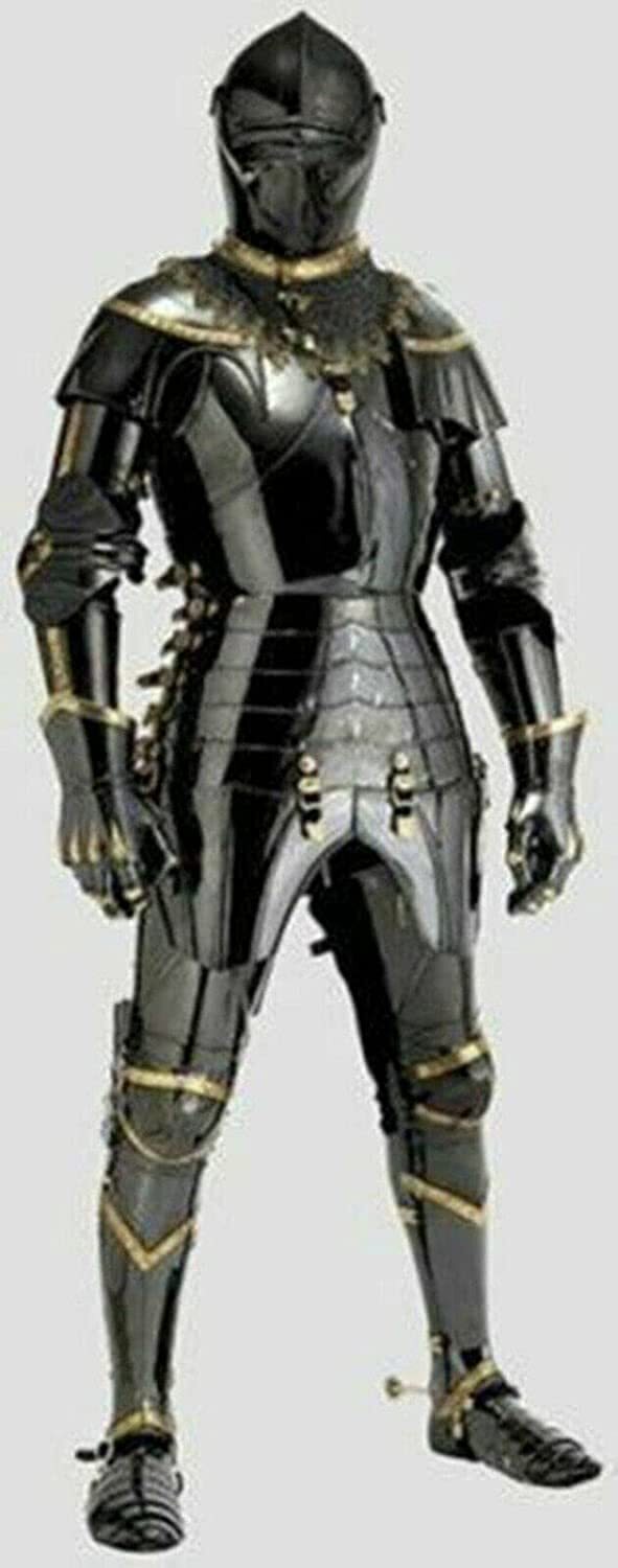 Medieval Handmade King Crusader Full Suit Of Armor Medieval Knight Combat Armor