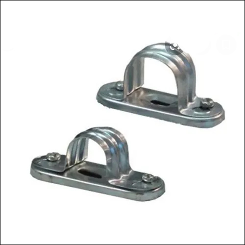 Gi Saddle With Hollow Base - Stainless Steel, Size 10-50mm, Width 15-20mm | Corrosion Resistant, Silver Color, Round Shape