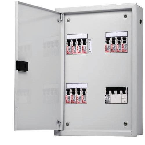 Mcb Distribution Box - Mild Steel, 12 Way, Siemens Grey, Ip44 Rated | Commercial Use, 2 Year Warranty, Manual Automation