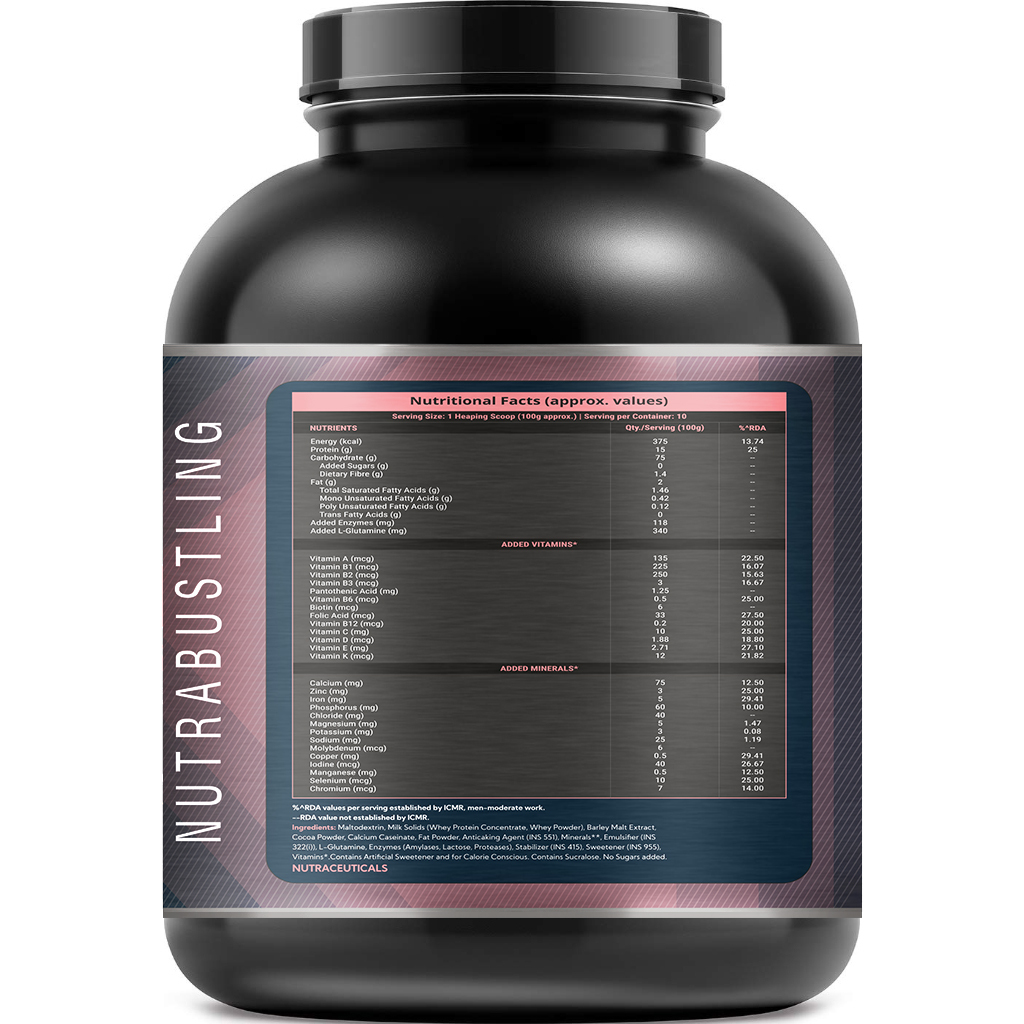 Nutrabustling Nutrab Whey Gainer 2 .270 Kg. Age Group: Adults
