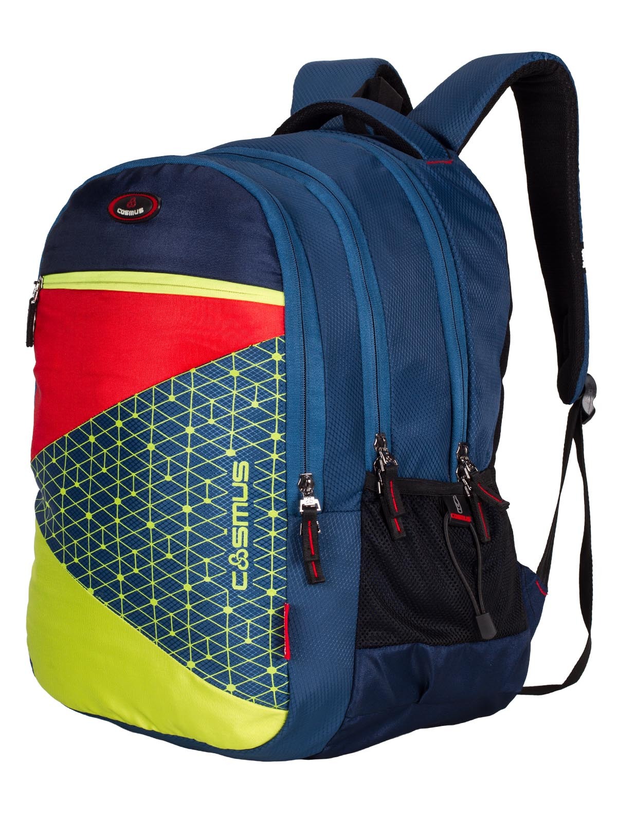 Cosmus Colors - Pu Coated Polyester 18.75x13.00x10.00 Inches | Lightweight, Water Resistant, Stylish School Bag With Organiser Compartments