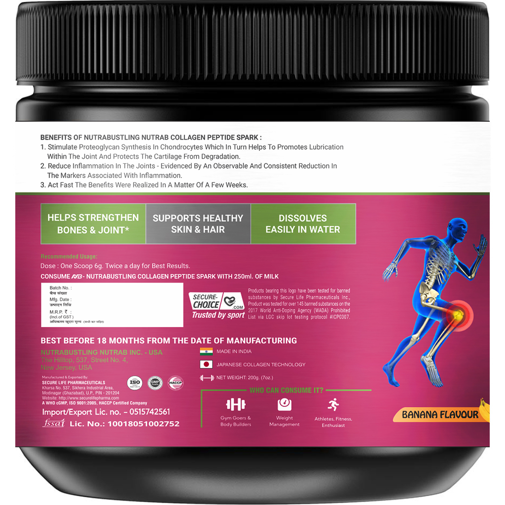 Nutrabustling Nutrab Marine Collagen Spark Age Group: Adults