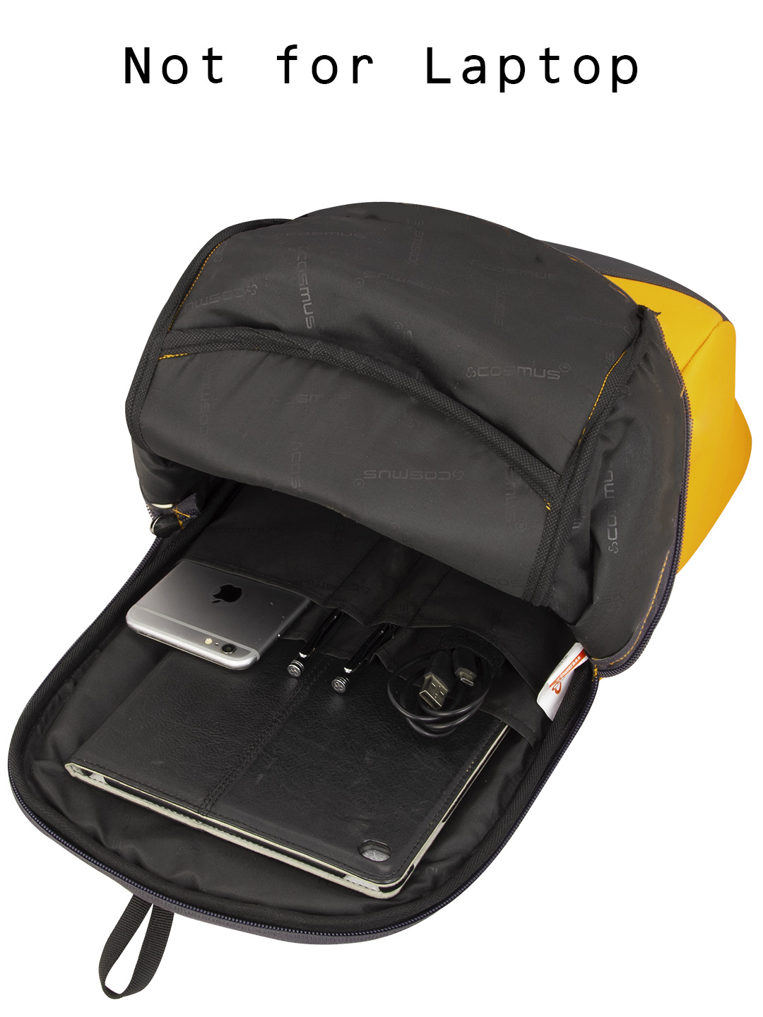 17l Mini Backpack Casual Yellow Design: Solid
