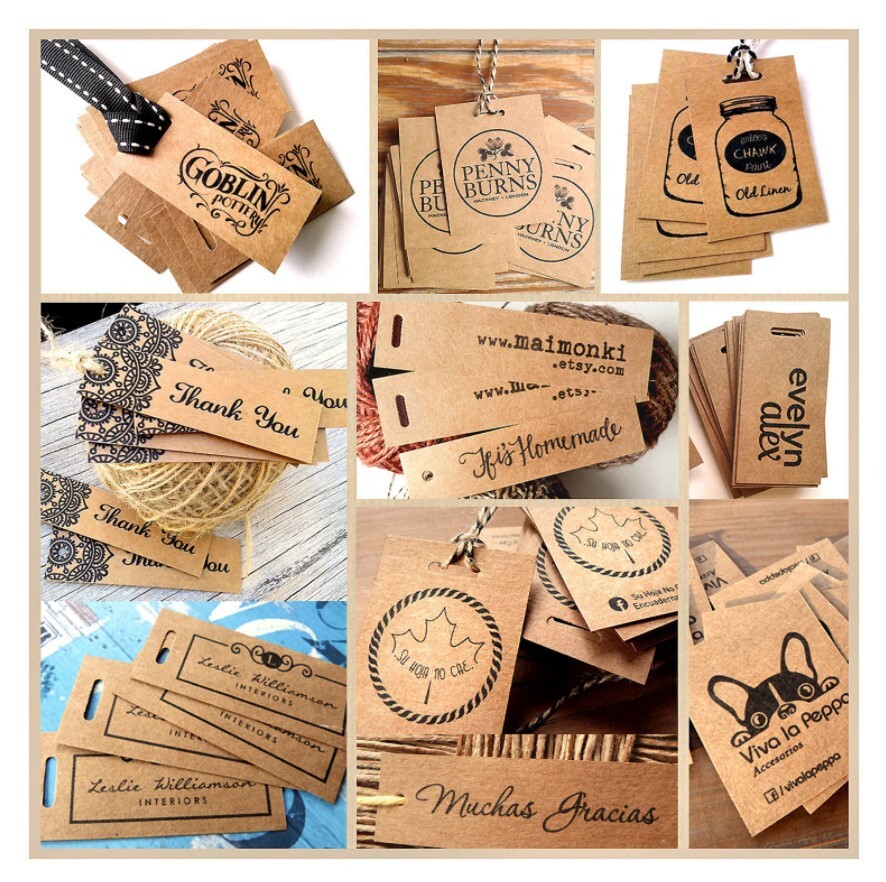 Kraft Paper Tag - Customizable Shape And Style | Eco-friendly, Versatile Branding Solution For Clothing Industry