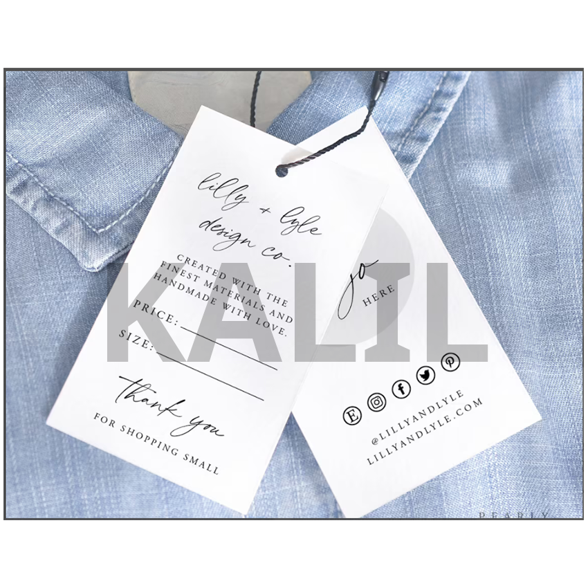 Logo Tag - Recyclable Paper Material, Custom Shapes And Styles | Distinctive Branding For Enhanced Customer Connection
