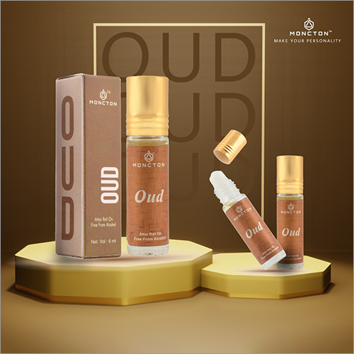 6ml Oud Attar Roll On - Alcohol-free Formula, Long-lasting Fresh Fragrance For Daily Use And Personal Care