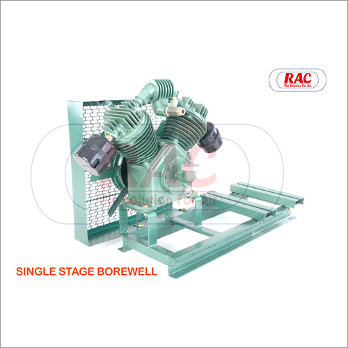 Single Stage Borewell Compressor - Stainless Steel, Customized Size | Electric Driven, High Performance, Hassle Free Operation