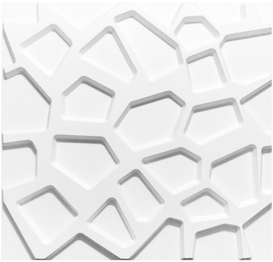 3d Wall Panel (Stone Down) Size: 500mm X500mm