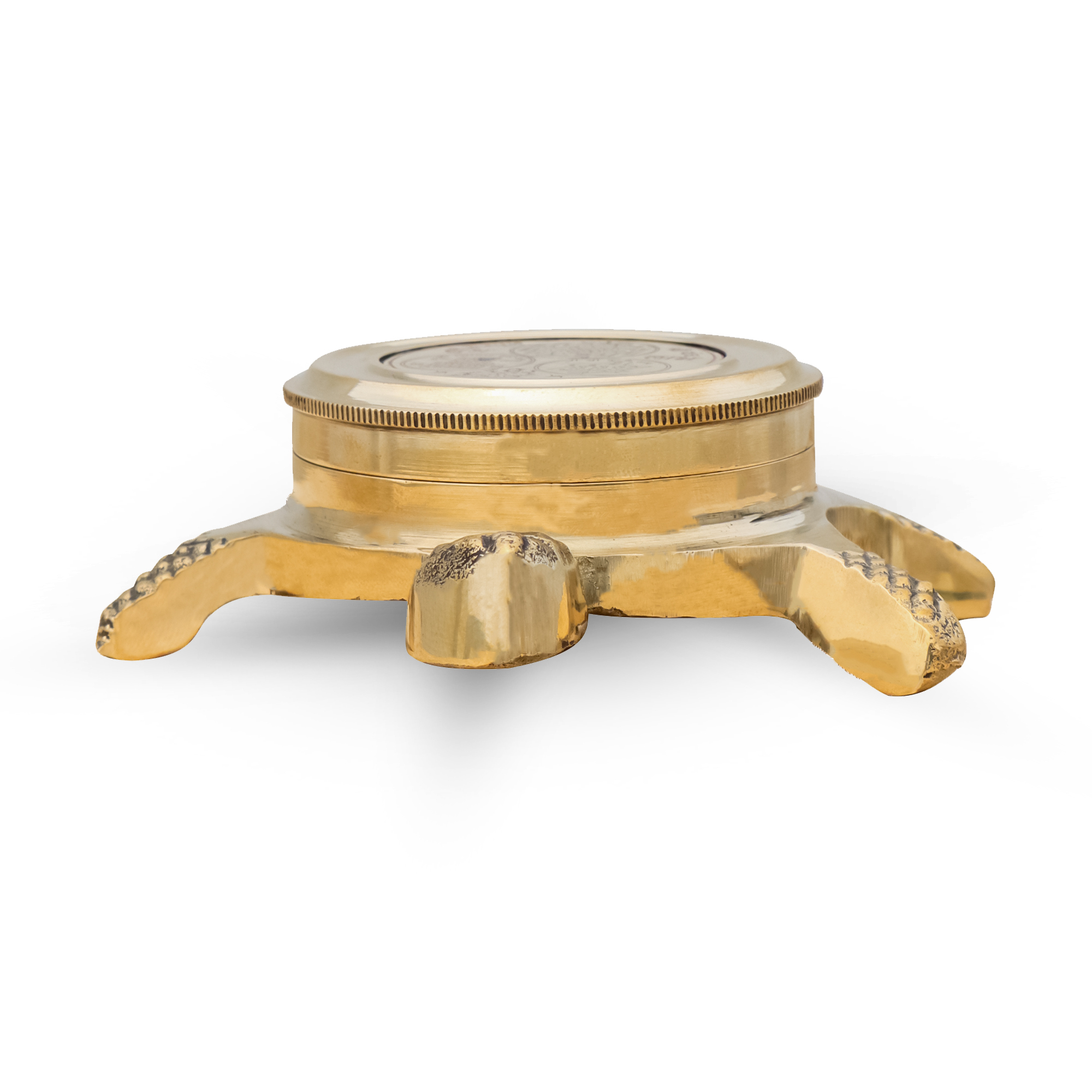 Handmade Tortoise Brass Compass With Shri Yantra Showpiece Home And Office Decor Purpose Spiritual Good Luck Gift House Warming Brass Tortoise For Good Luck