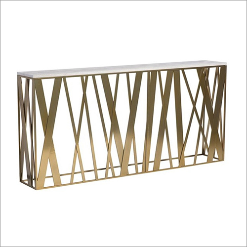 Brown Rectangular Side Table
