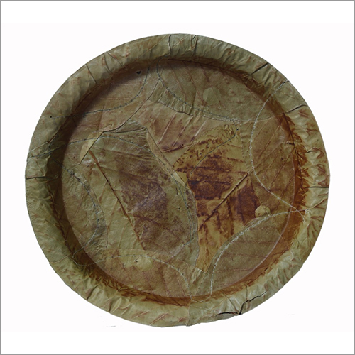 पॉलिश की हुई 12 इंच साल की पत्ती की थाली