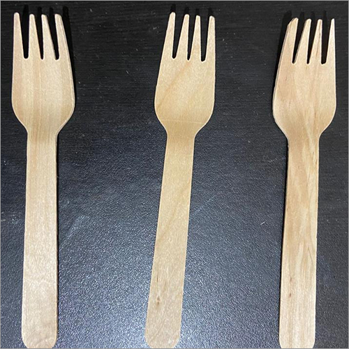 पॉलिश किया हुआ लकड़ी का डिस्पोजेबल कांटा