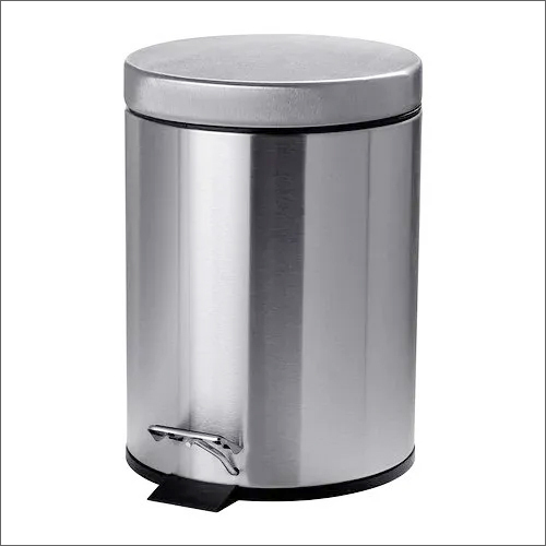 सिल्वर स्टेनलेस स्टील डस्टबिन