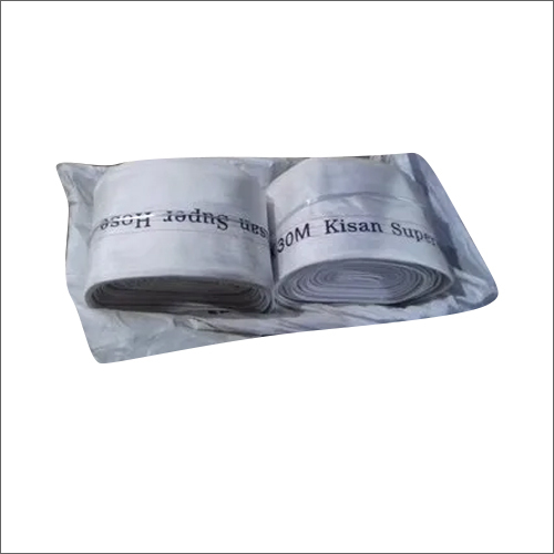Canvas Hose Pipe - Durable Material, 100 Feet Length , White Color, Safety Usage