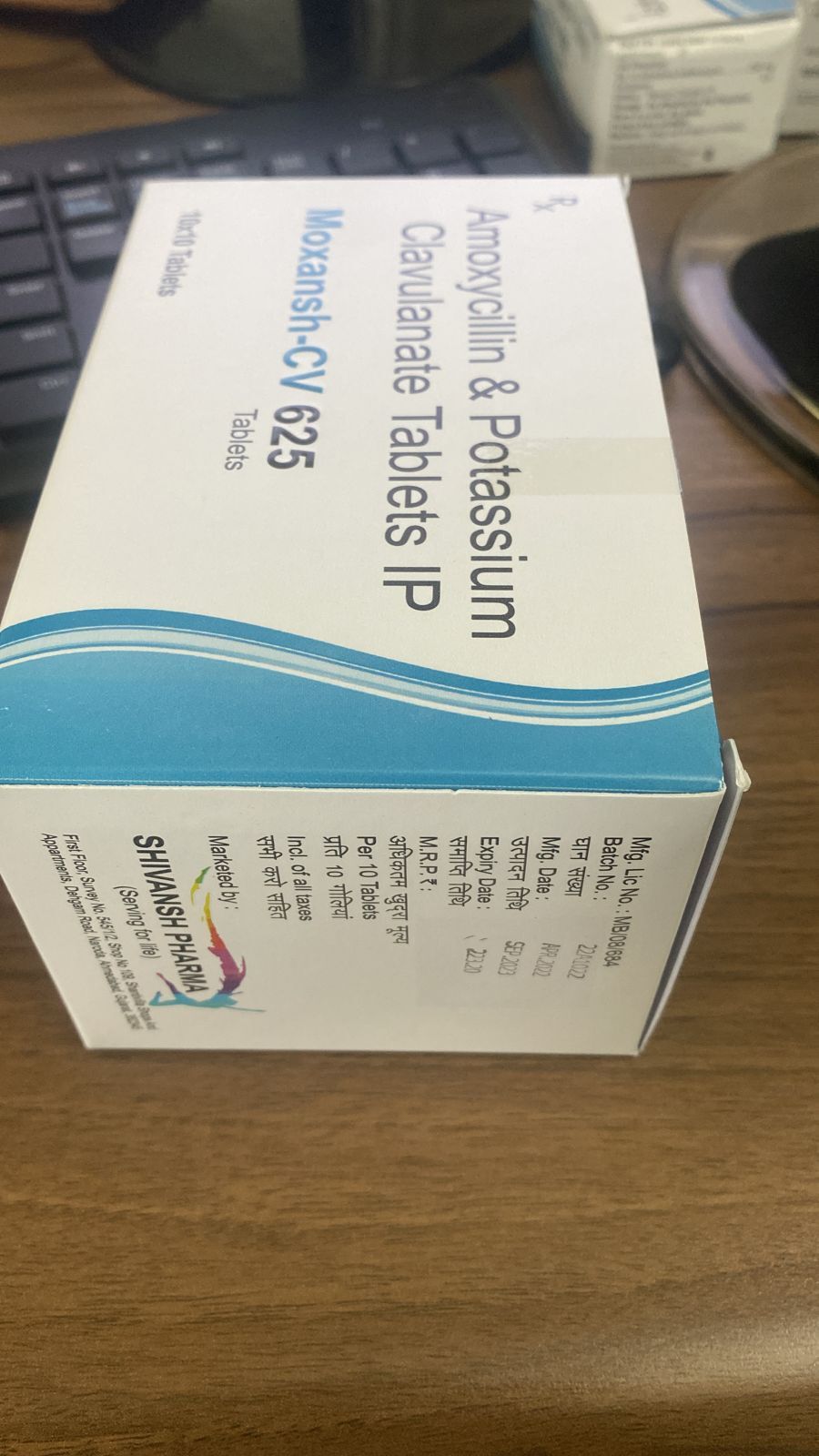 Moxansh-cv 625 Tab - Drug Type: General Medicines