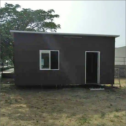 High Build Quality Prefabricated House - Container Material, Wooden Roof, Pvc Sliding Windows | Durable Design With Efficient Space Utilization