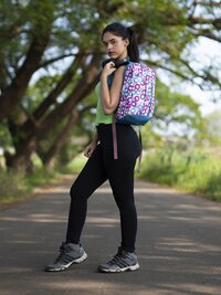 मल्टीकलर ज़िपिट रिंग स्मॉल आउटडोर मिनी बैकपैक 12L