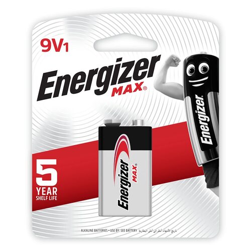 Energizer Alkaline Battery Max 522BP1 9V