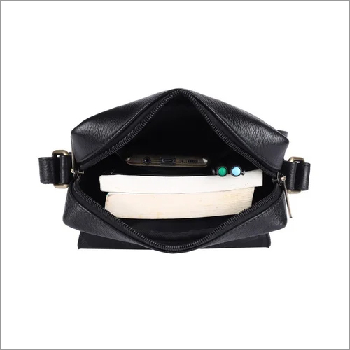 Sb1170blk Leather Side Bag