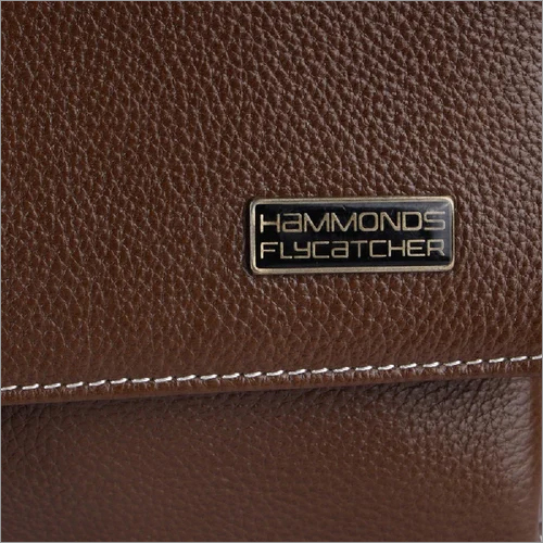 Leather Side Bag - Zipper Closure, Solid Brown Design | Premium Quality Full-grain Leather