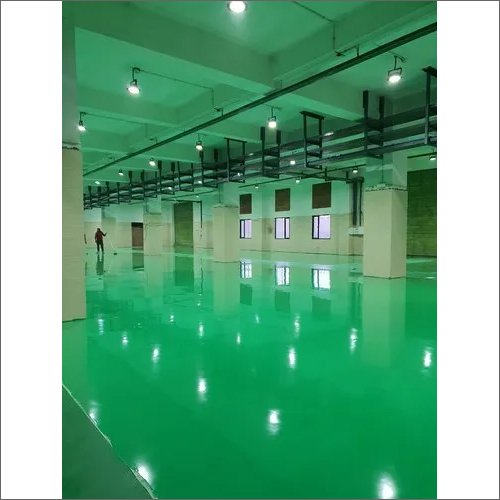 Industrial Epoxy Flooring - Epoxy Material, Compressive Strength 85 N/mmâ², 2-4 Mm Thickness | High Abrasion & Chemical Resistance, Slip Resistant Finish