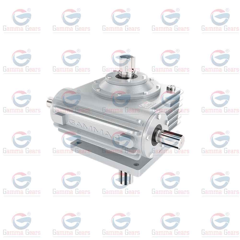 Silver 8kw Vertical Foot Mounted Worm Reduction Gearbox