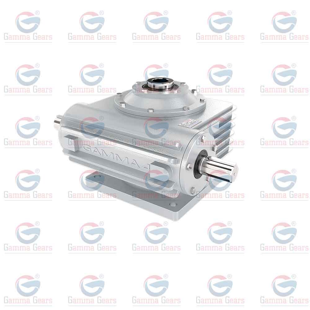 Silver Vertical Worm Reduction Gearbox For Chemical And Mixer Machine