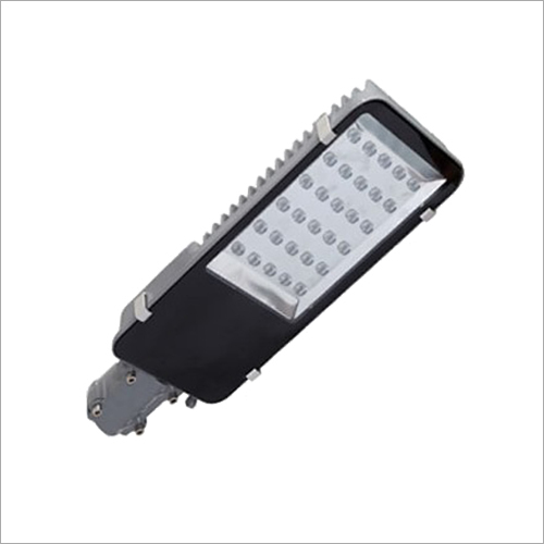 LED Street Light - Metal & Plastic Rectangle Design | Black Silver Cool Light for Commercial Use