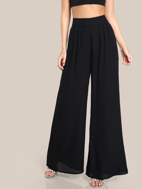 Plain Palazzo - 16 Kg Rayon Fabric, Customized Sizes From S To Xxxl, Multiple Color Options, Breathable And Washable For All Seasons