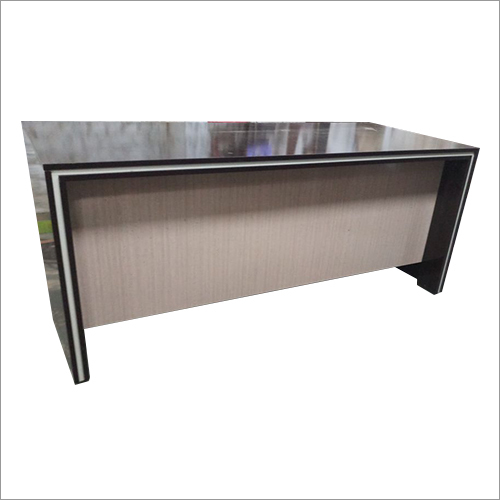 डार्क ब्राउन मॉड्यूलर वुडन ऑफिस टेबल