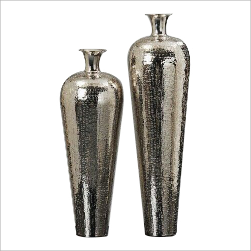 निकेल प्लेटेड एल्युमिनियम फ्लावर वेस