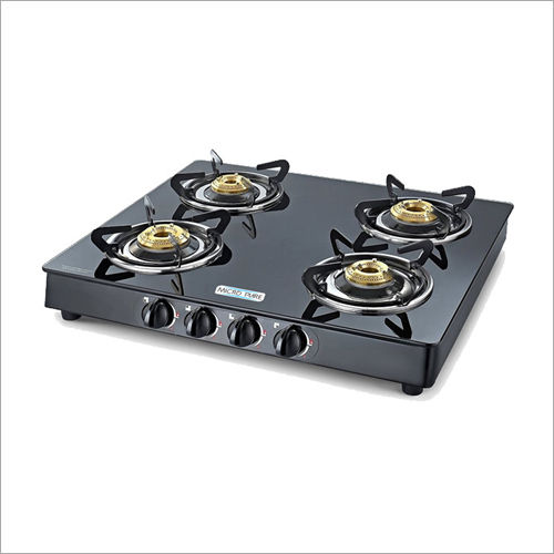 Black Gas Stove 4 Burner