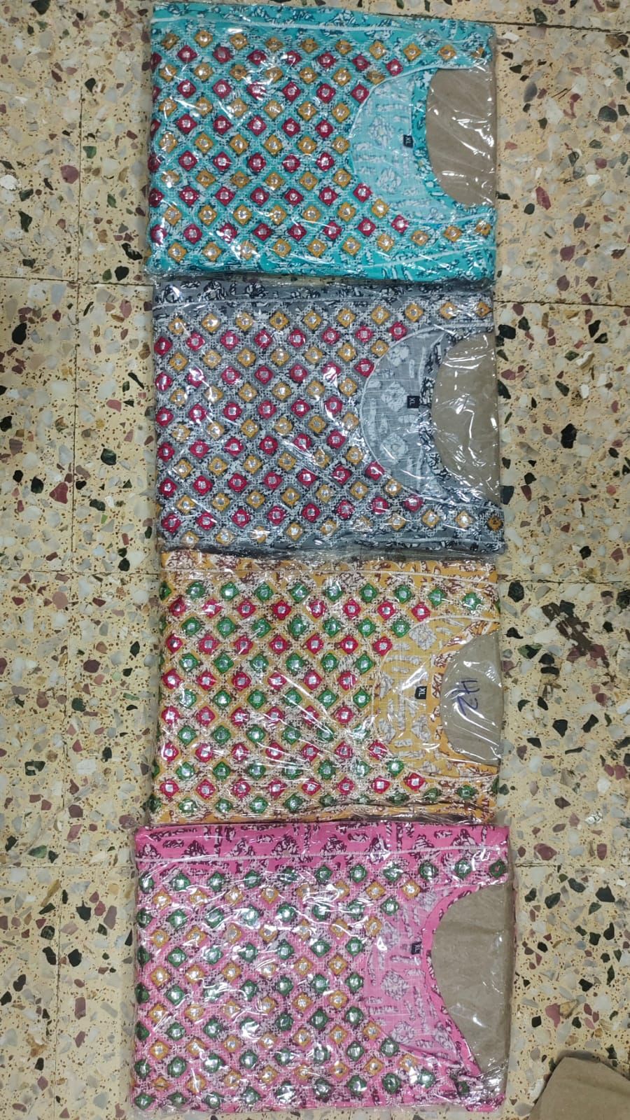 Broidery Work Kurti - Cotton Nyra Kurtis, Size Xl Xxl | 3-4th Sleeve Style, Casual & Daily Wear, Printed Pattern, Ladies' Wear