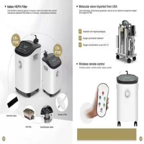 Adjustable Oxygen Concentrator Generator Machine Color Code: White