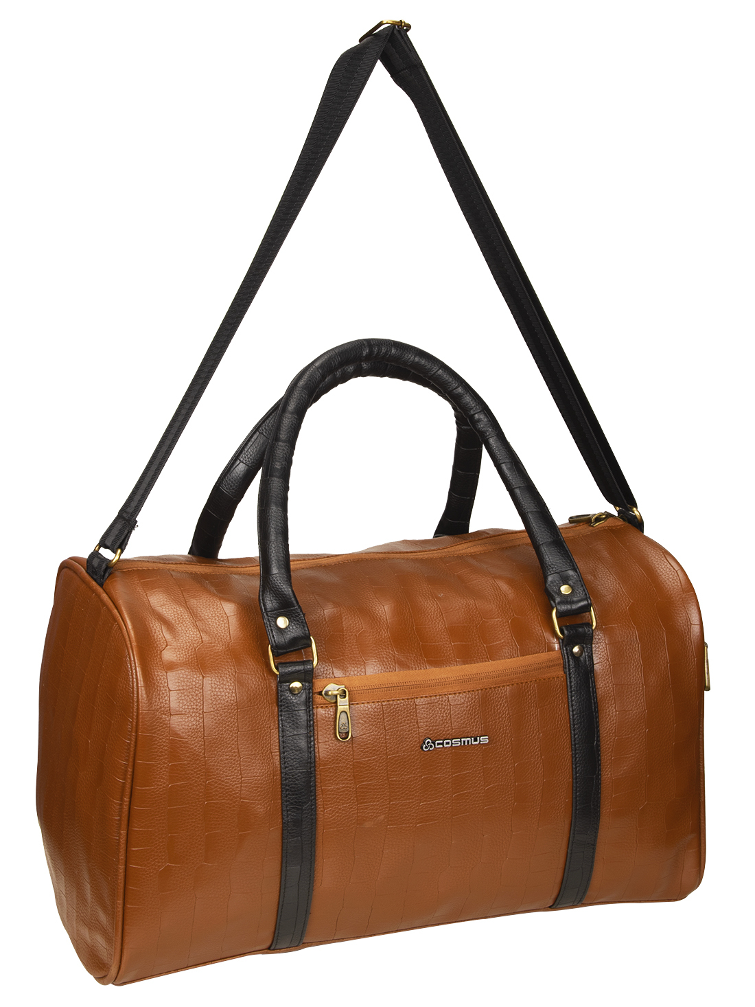 Bahamas Tan Cabin Size Pu Duffle Bag 30 Litre Design: Plain