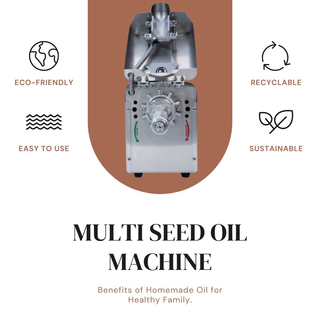400 Watt Cold Press Oil Machine - 304 Food Grade Ss, 46x19x24 Cm Dimensions, 0.5 Hp Motor Power, 4-5 Kg/hr Capacity, 2.5 Year Warranty