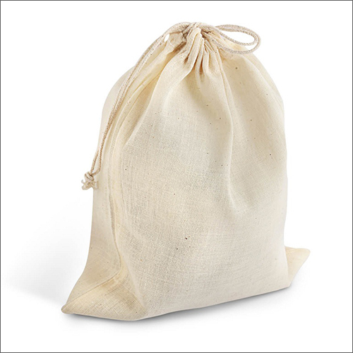 Cotton Drawstring Bags - Cotton Fabric, Various Sizes Available, White Color | Reusable, Durable, Environmentally Friendly