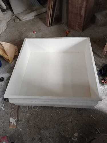 FRP Tank - L 1m H 0.3m W 1m Thickness 4mm Weight 30kg | Silver Color, Industrial Usage