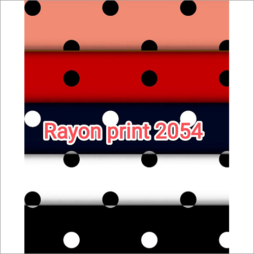 Polka Dot Printed Rayon Fabric - 58 Inch Width, 145 Grams, Multicolor | Light in Weight, Quick Dry, Smooth Finish