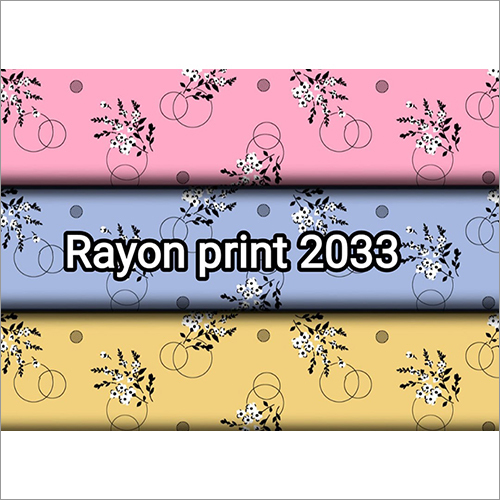 Printed Rayon Fabric - 58" Width, Multicolor Printed Design | Ideal For Draping Skirts, Dresses, Blouses, 145 Gsm Weight