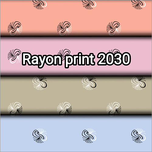 Printed Rayon Fabric - 58" Width, Multicolor Printed Design | Ideal For Draping Skirts, Dresses, Blouses, 145 Gsm Weight