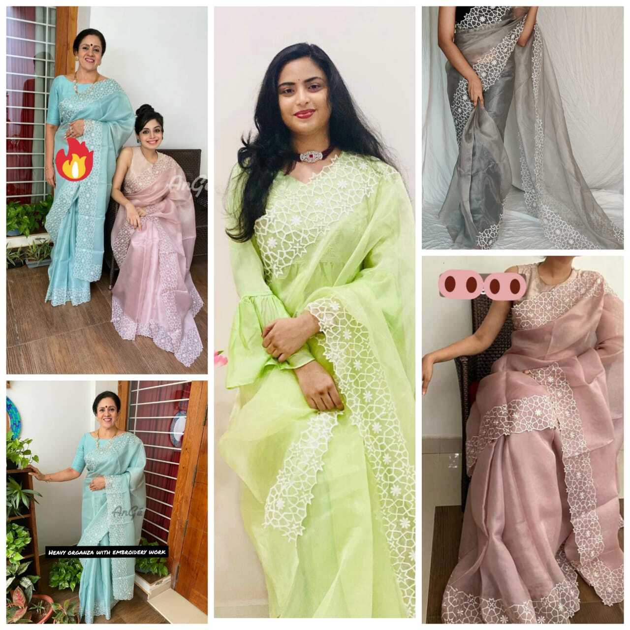 Indian Flower Saree