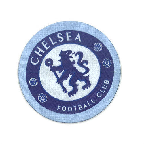 Blue Woven Patches With Laser Cutting Label
