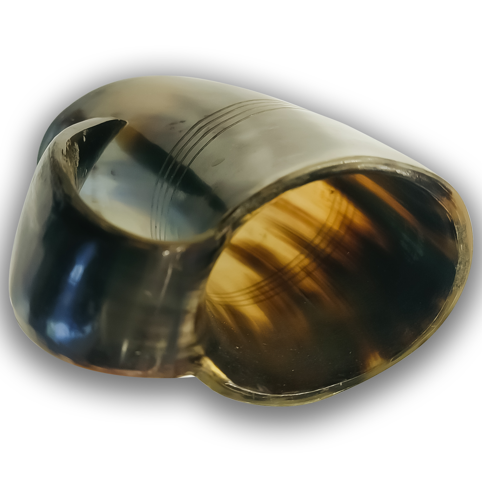 Middle Line Mug Handmade Buffalo's Mug Tankard For Wine Middle Line Engraved Mug