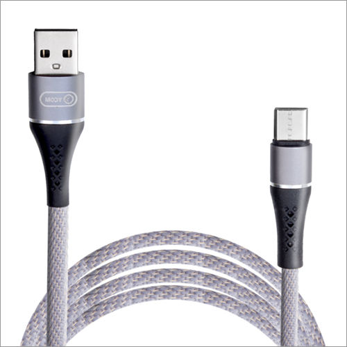 V1001 Usb Cable With Metallic Grey - Color: White