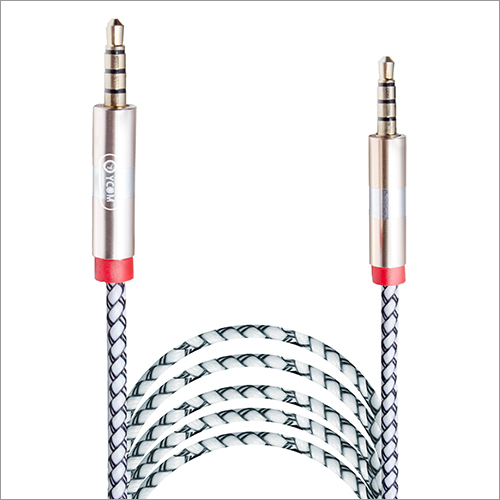 व्हाइट Ycom W2 3.5 Mm पुरुष स्टीरियो ऑक्स कॉर्ड